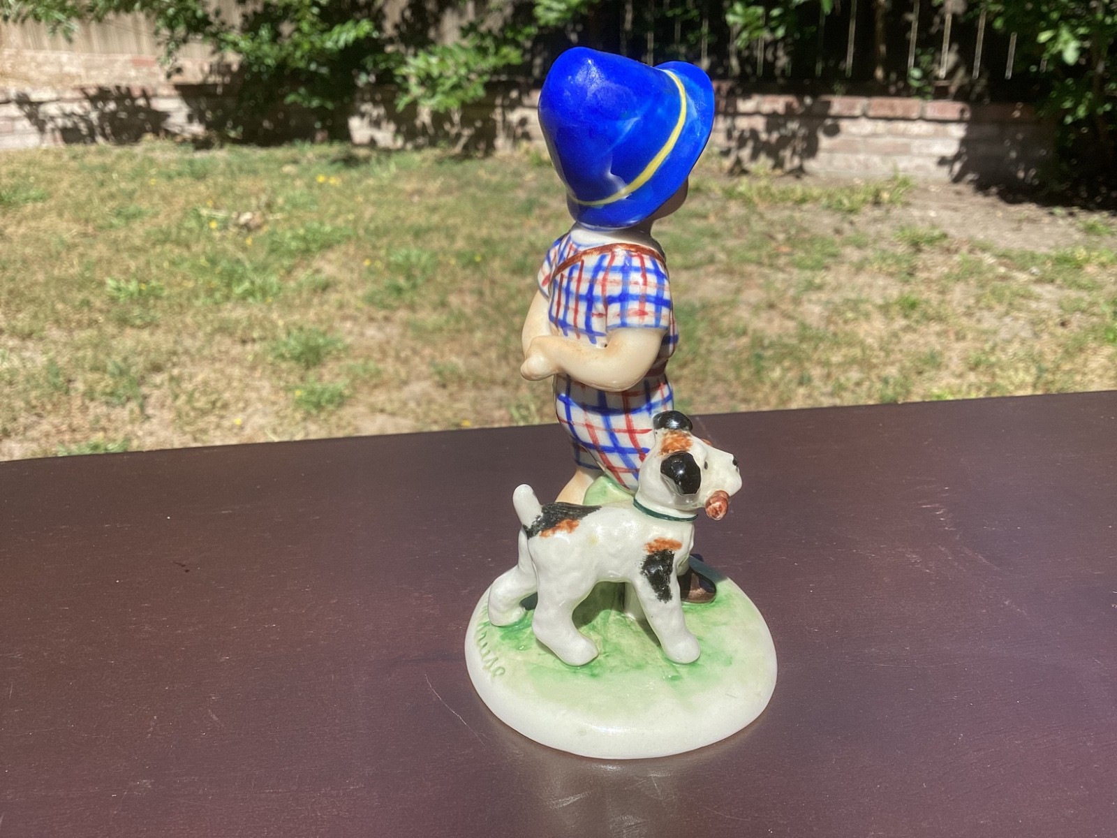 Vintage Goebel Kathe Kruse KRU 5 Full Bee Little Child Walking Dog 1955 Rare