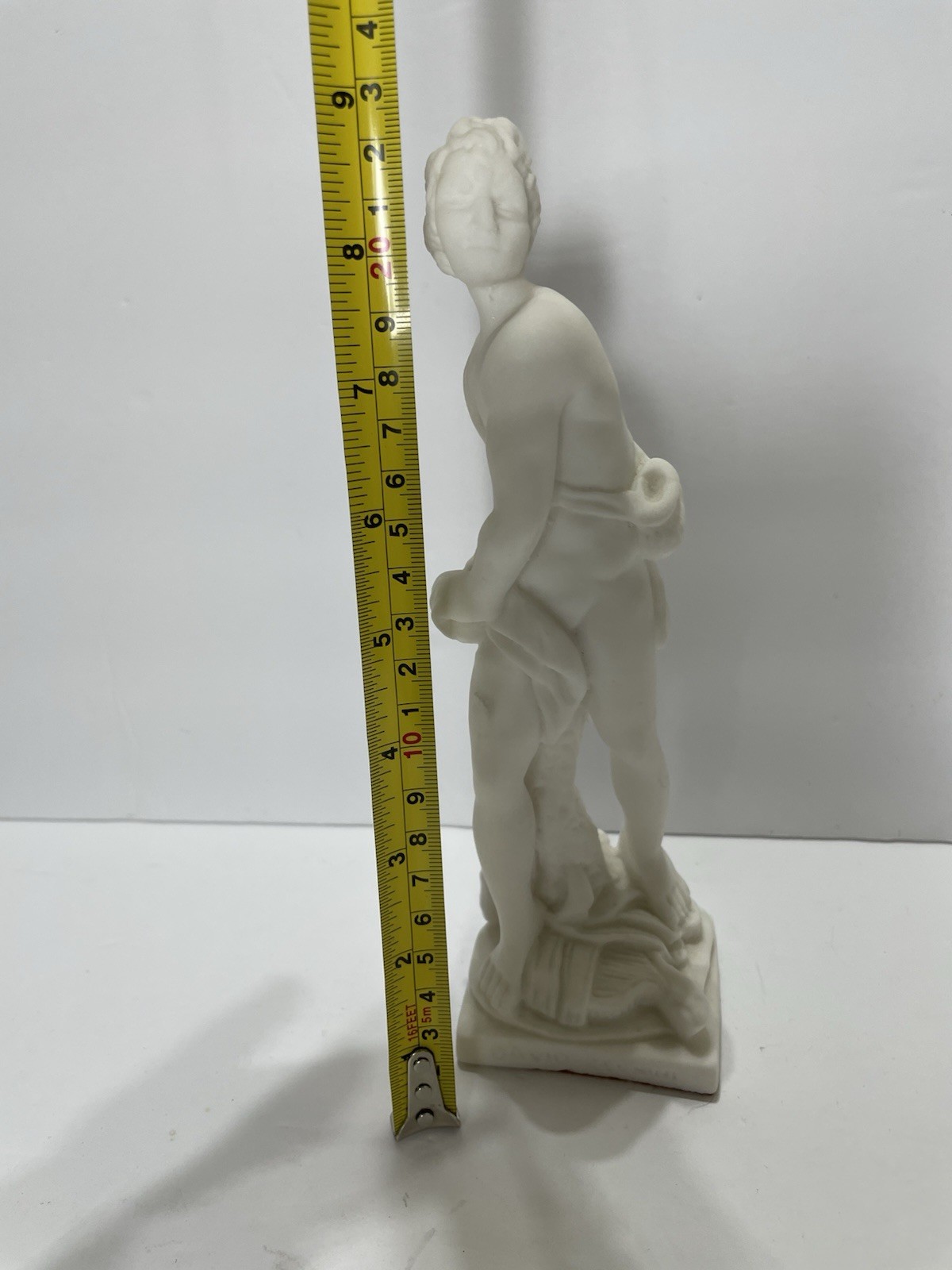 Vintage Bisque Porcelain Statue — “David” by Michelangelo