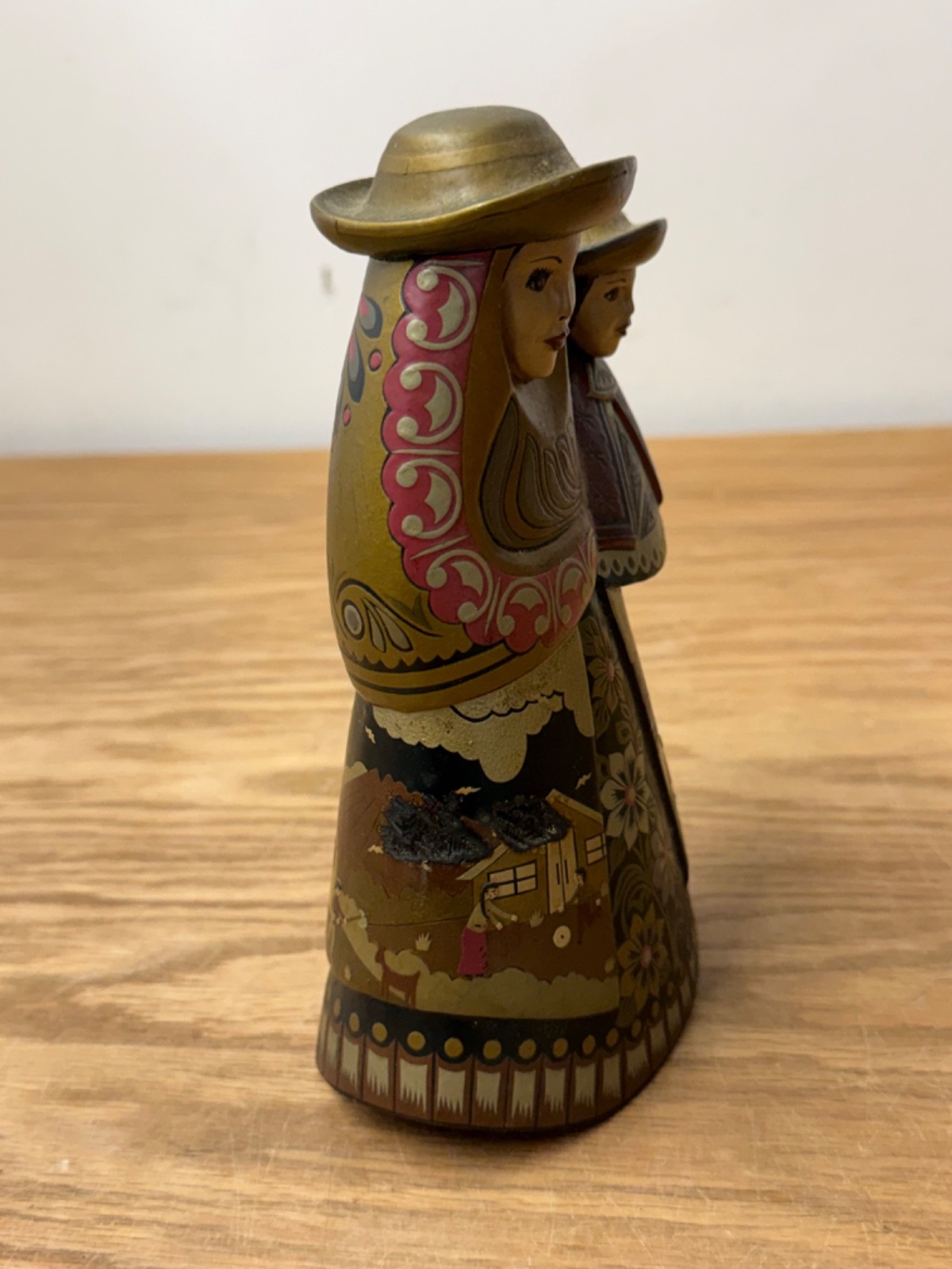 Handmade Madonna Mother & Child Sculpture South American Folk Art German Obando