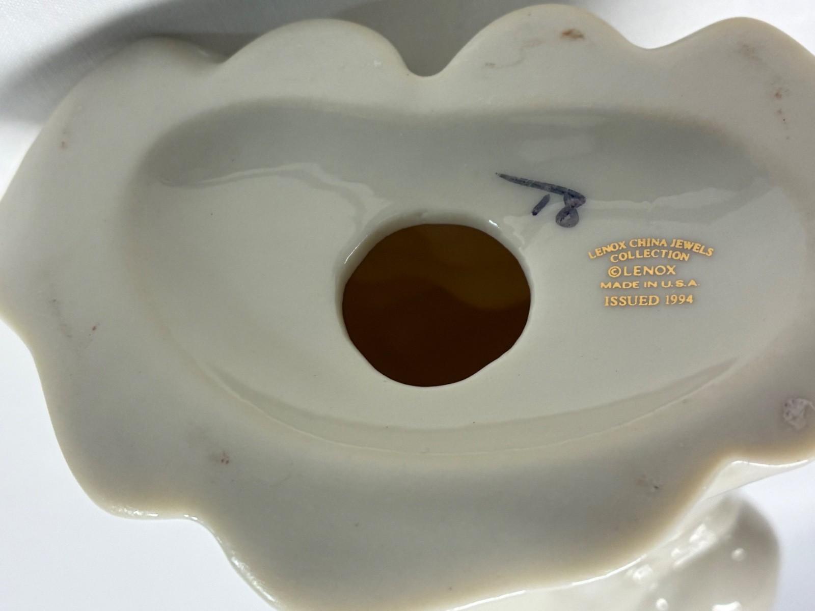 Lenox China Christmas Jewels Santa’s List 1994 1st Annual Holiday Santa Claus