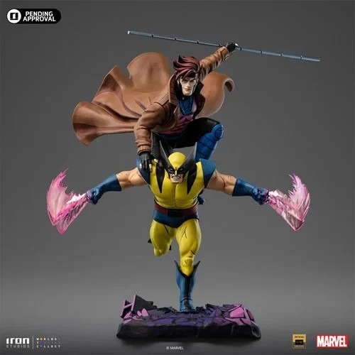 X-Men ’97 Gambit and Wolverine 1:10 Scale Limited Edition Statue BY IRON STUDIOS