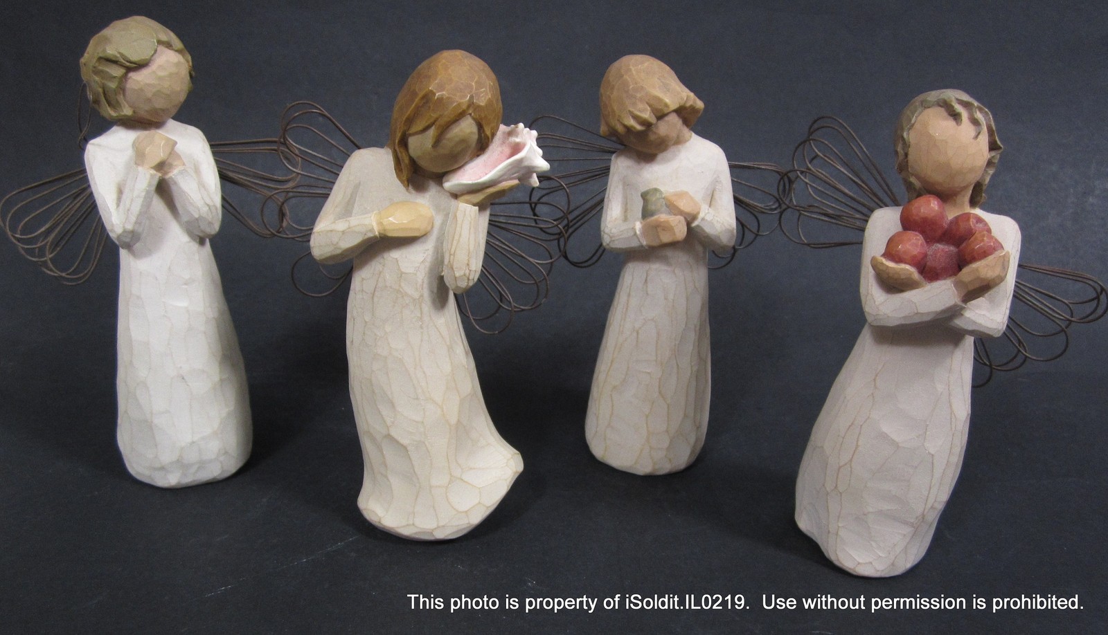 LOT 4 WILLOW TREE FIGURINES Angel of Wishes, Healing, Health, Thinking of You