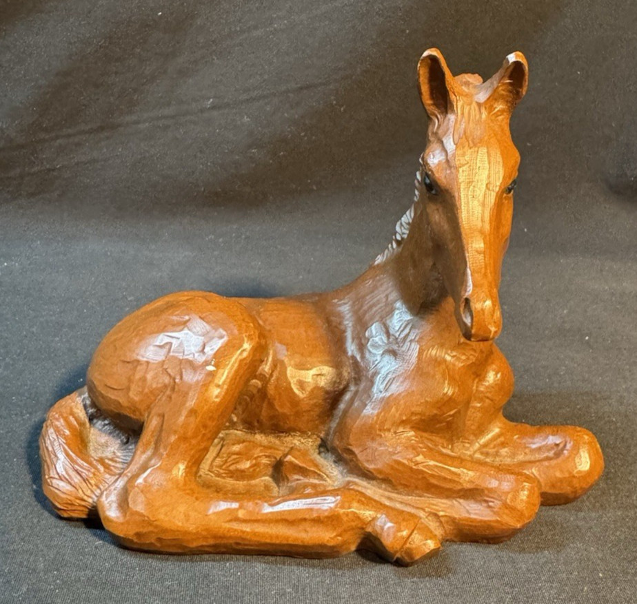 Red Mill Mfg. Walnut Resin Horse Figurine