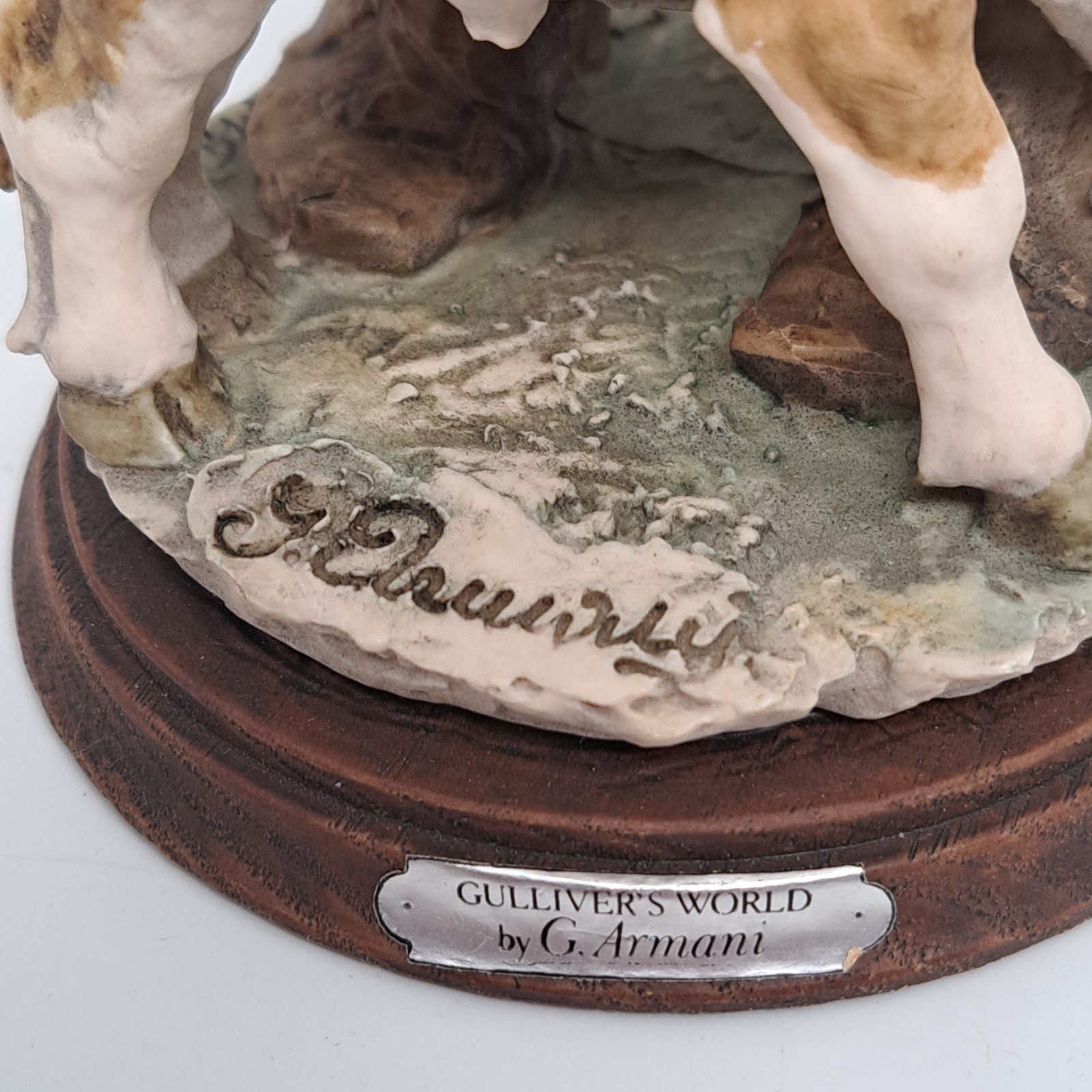 Giuseppe Armani Capodimonte Gulliver’s World Cowgirl With Calf Figurine Italy