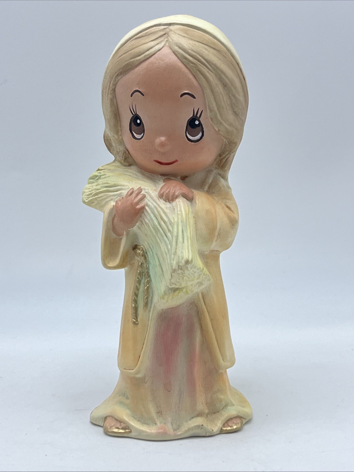 Vintage Roman Enterprises 1981 Girl with Wheat Figurine Statue Ceramic Retro