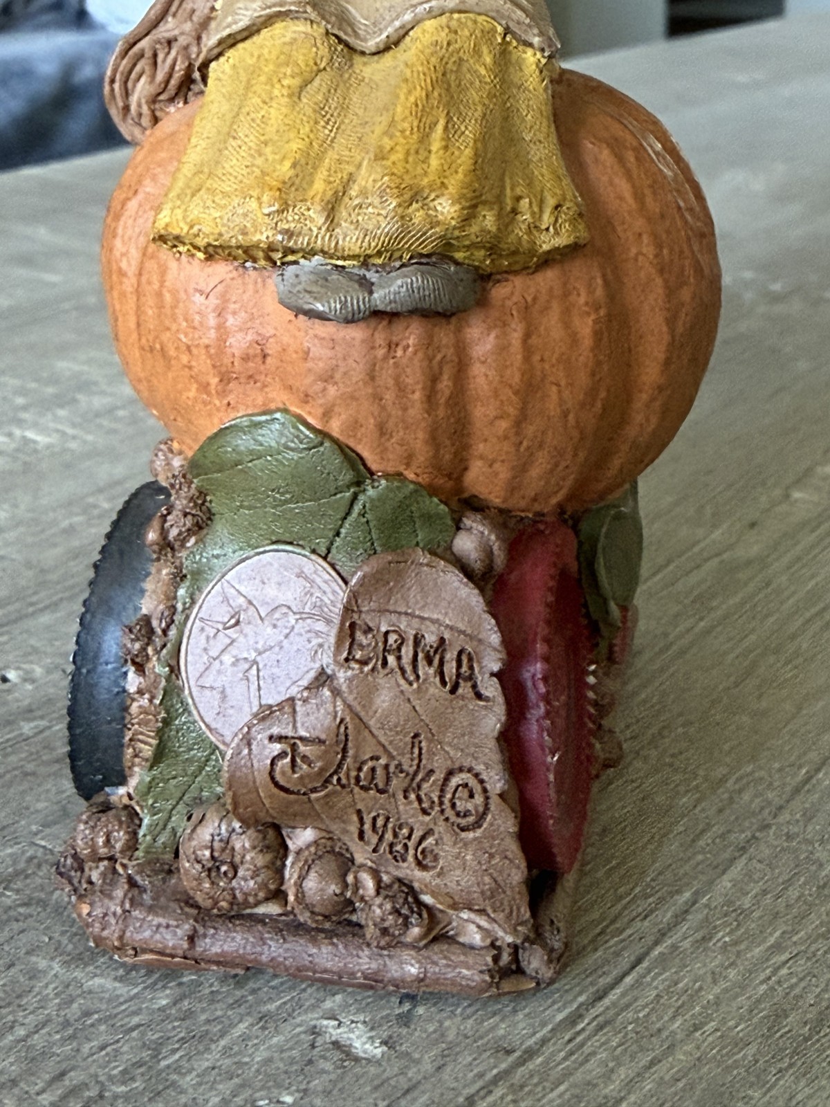 Tom Clark – Vintage – Erma – Pumpkin – 1986 – Signed – Lot 69 – Gnome Figurine