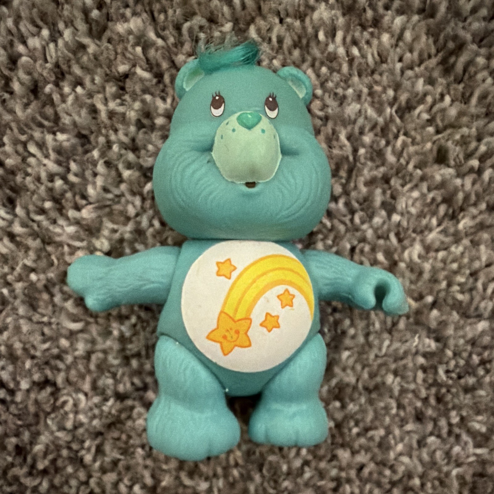 Care Bears Bedtime Bear Small Blue Plastic Figurine Cartoon & TV Character