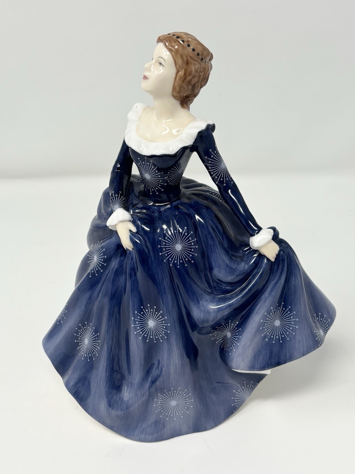Royal Doulton Pretty Ladies Fragrance Figurine HN 4931 Blue Dress 2006 7” Lady