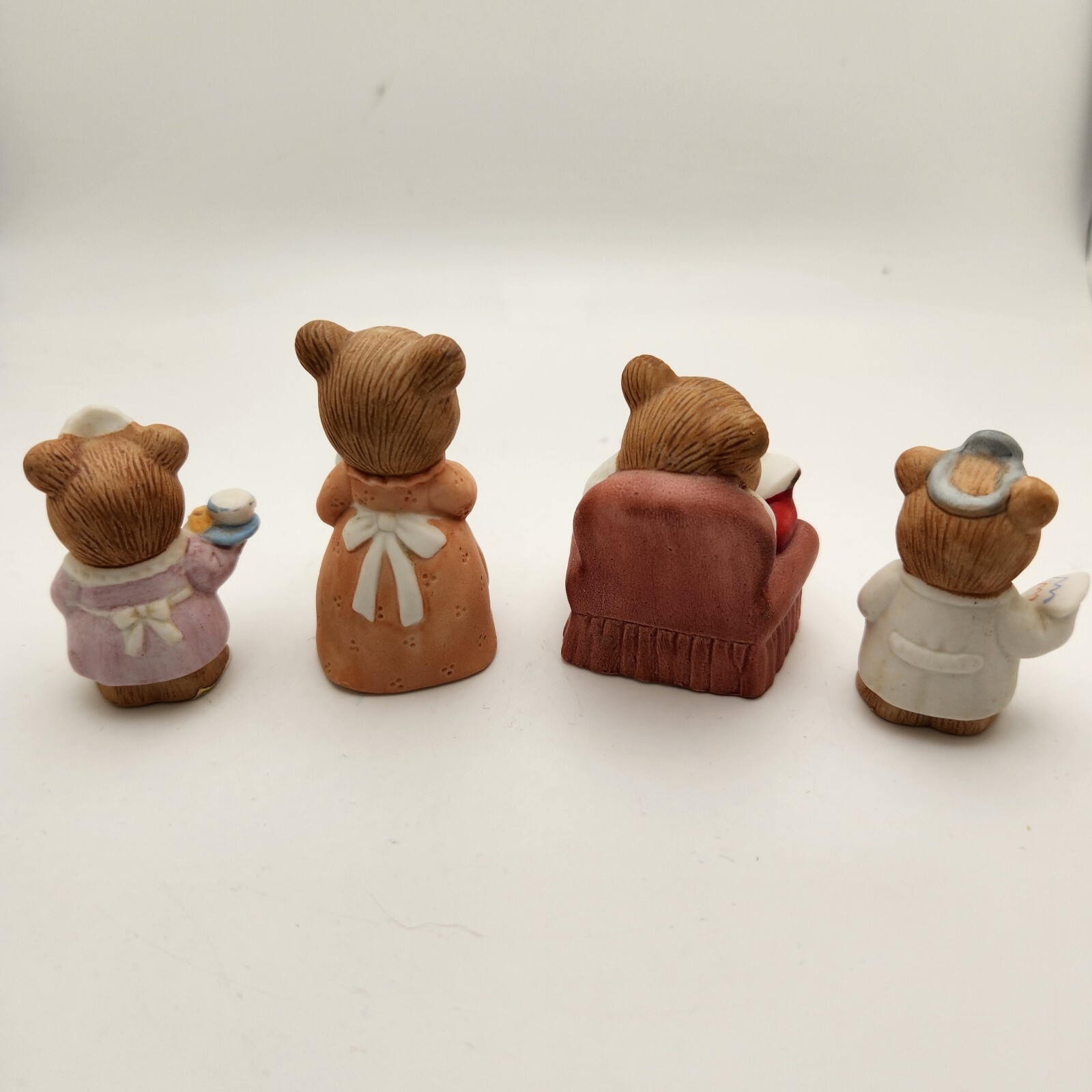 Papa Mama Bear Ceramic Figurine Vintage Model 8820 HOMCO