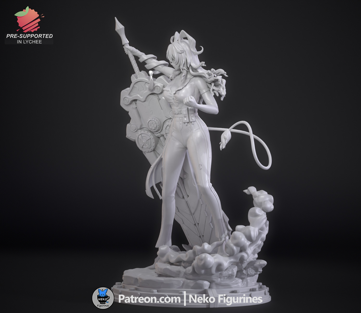 Zani Second Form Figurine Wuthering Waves Hand Painted Model / DIY Kit 32 pcs