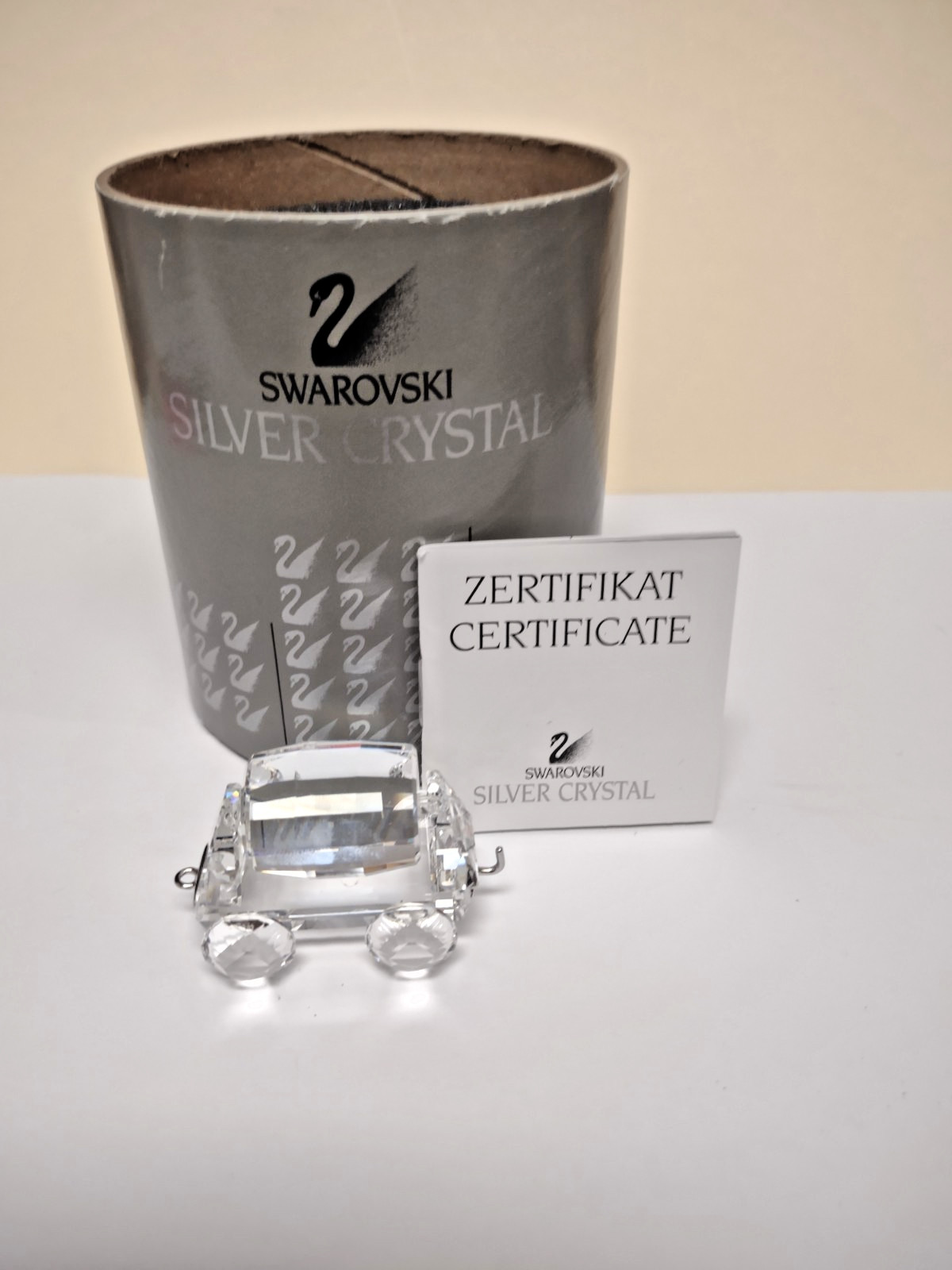 Swarovski Crystal Figurine Tipping Wagon for Train w/Box 7471 NR 000 005