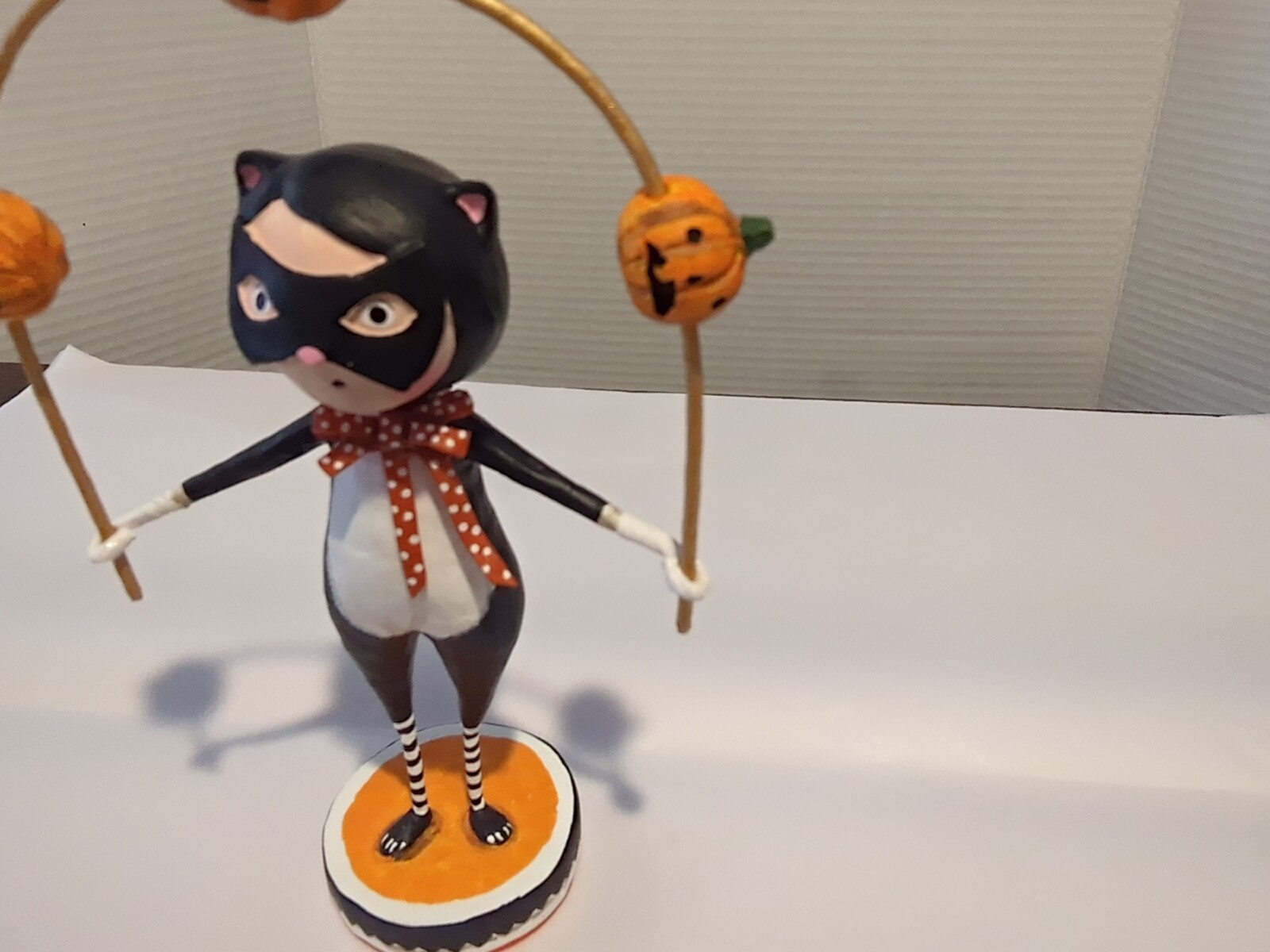 Lori Mitchell Halloween Collection Toss a Jack Cat Figurine 17282