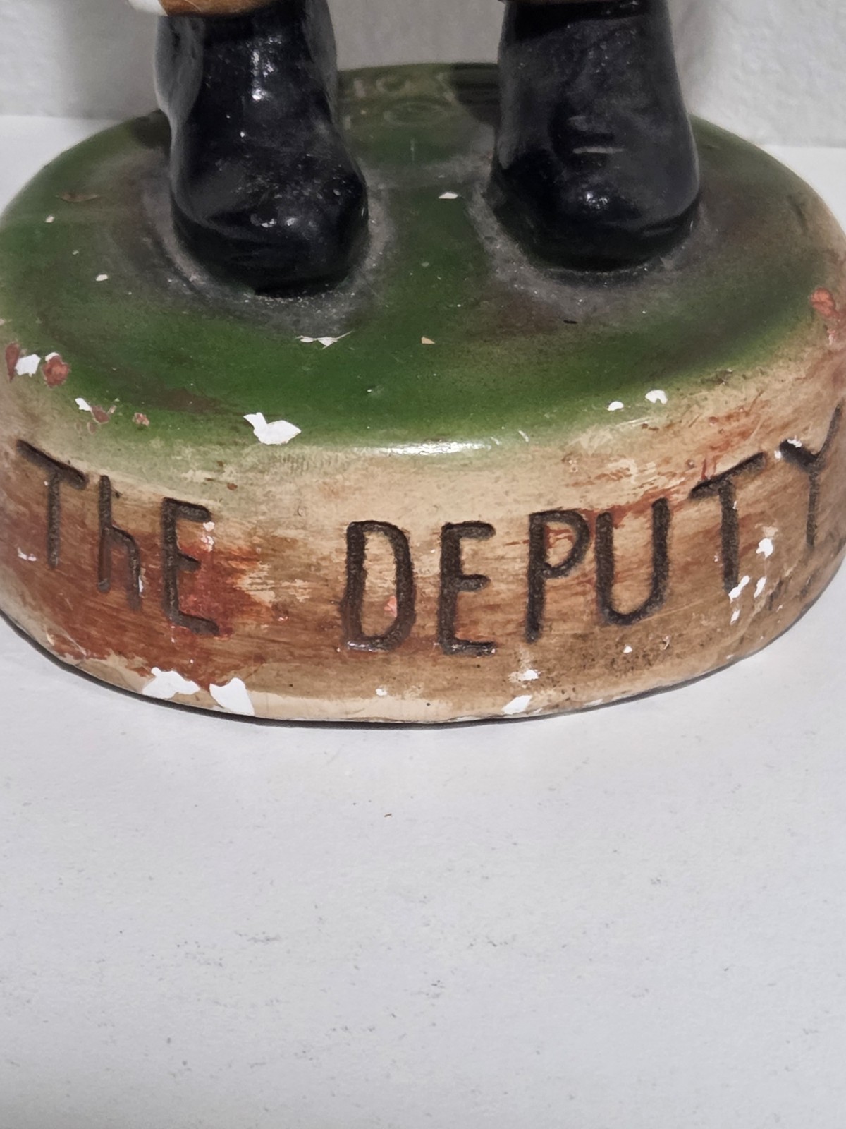 Chalkware The Deputy By E Borman 1940s Chalkware Western Vintage Decor
