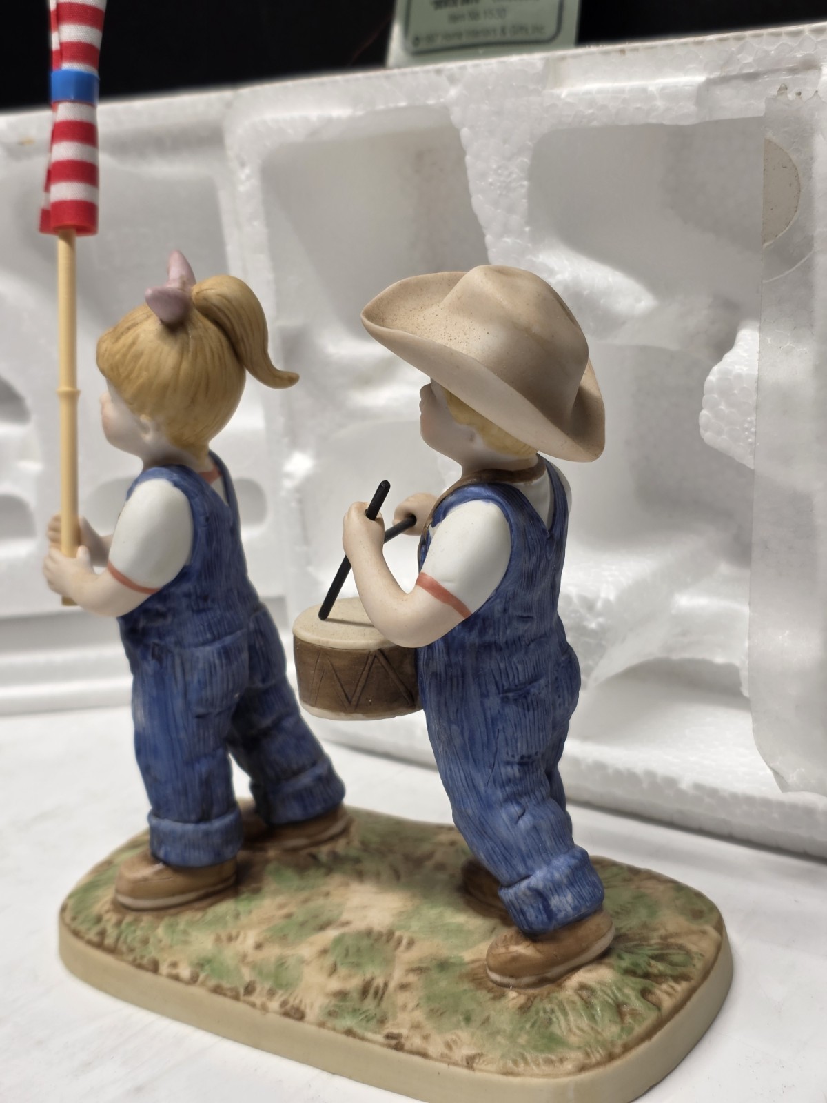 NEW Vintage Home Interiors HOMCO Denim Days Retired “FOURTH OF JULY” 1530 ~1997