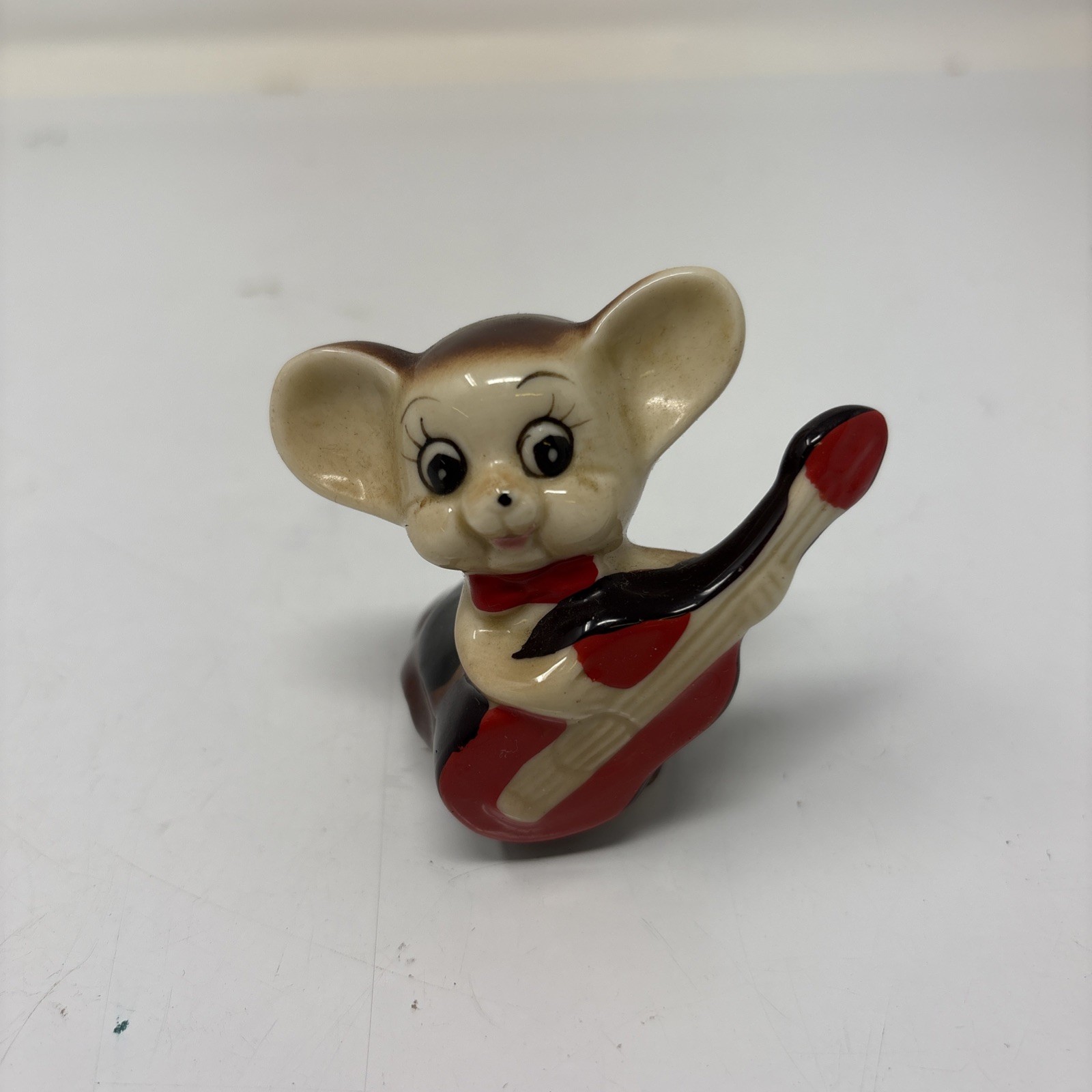 Vintage 1970’s Ardco Mouse Musician Figurine Violinist 2.5” Tall Porcelain – EUC