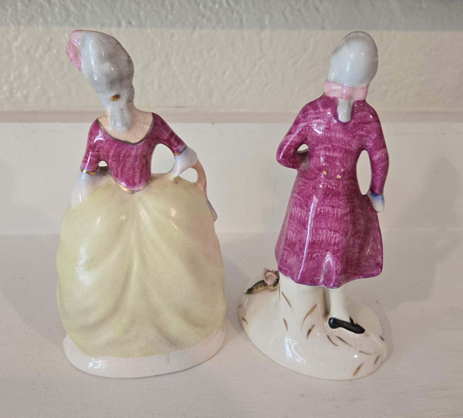 Vntg Victorian-Style Man & Woman Figurines by Coventry USA