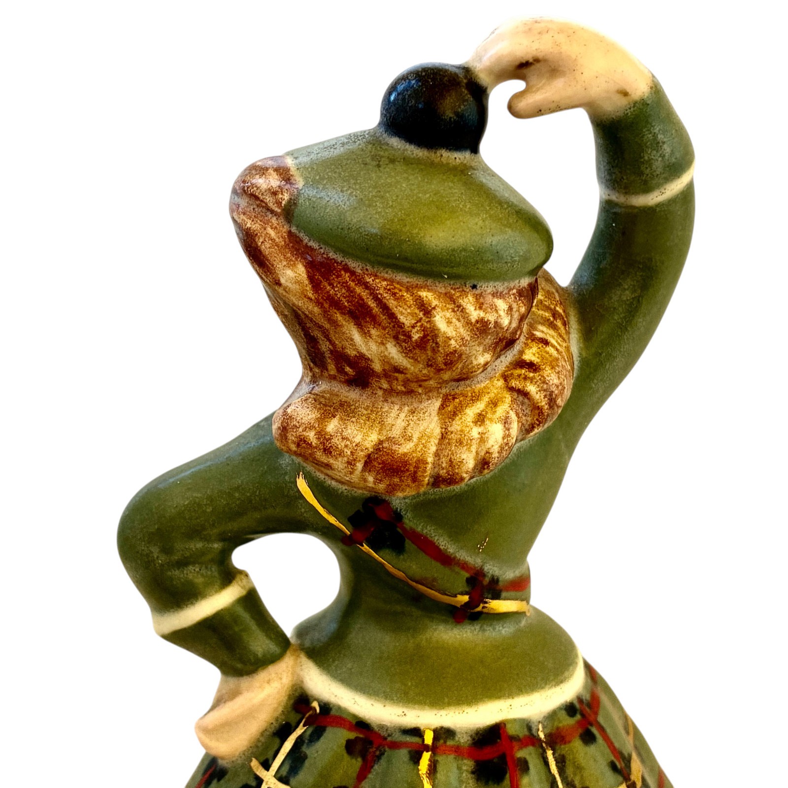 Ceramic Figurine Scottish Dancing Girl Holland Mold 7″ tall