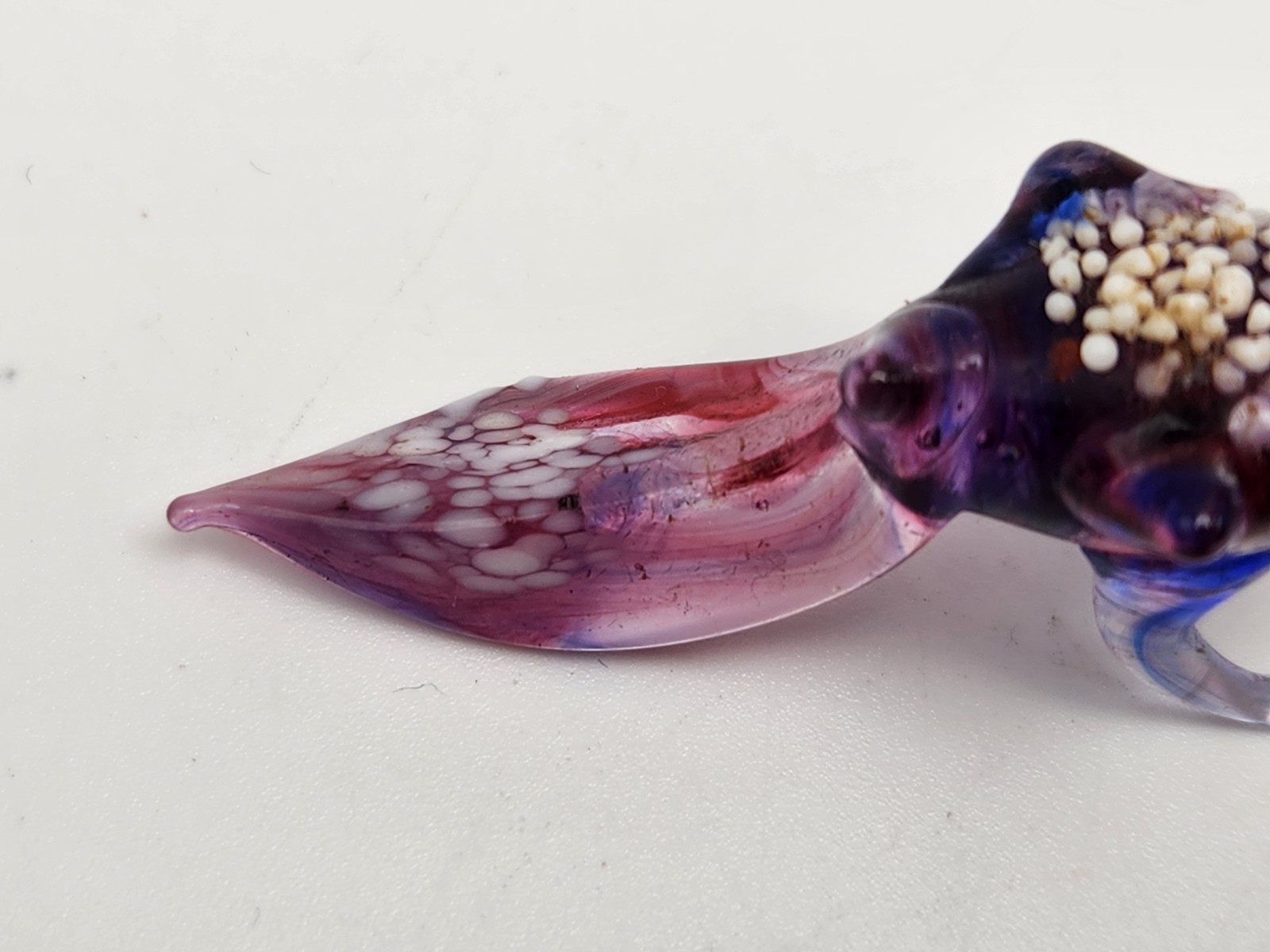 Handmade Art Glass Peacock Bird Lampwork Miniature Colorful Art Animals