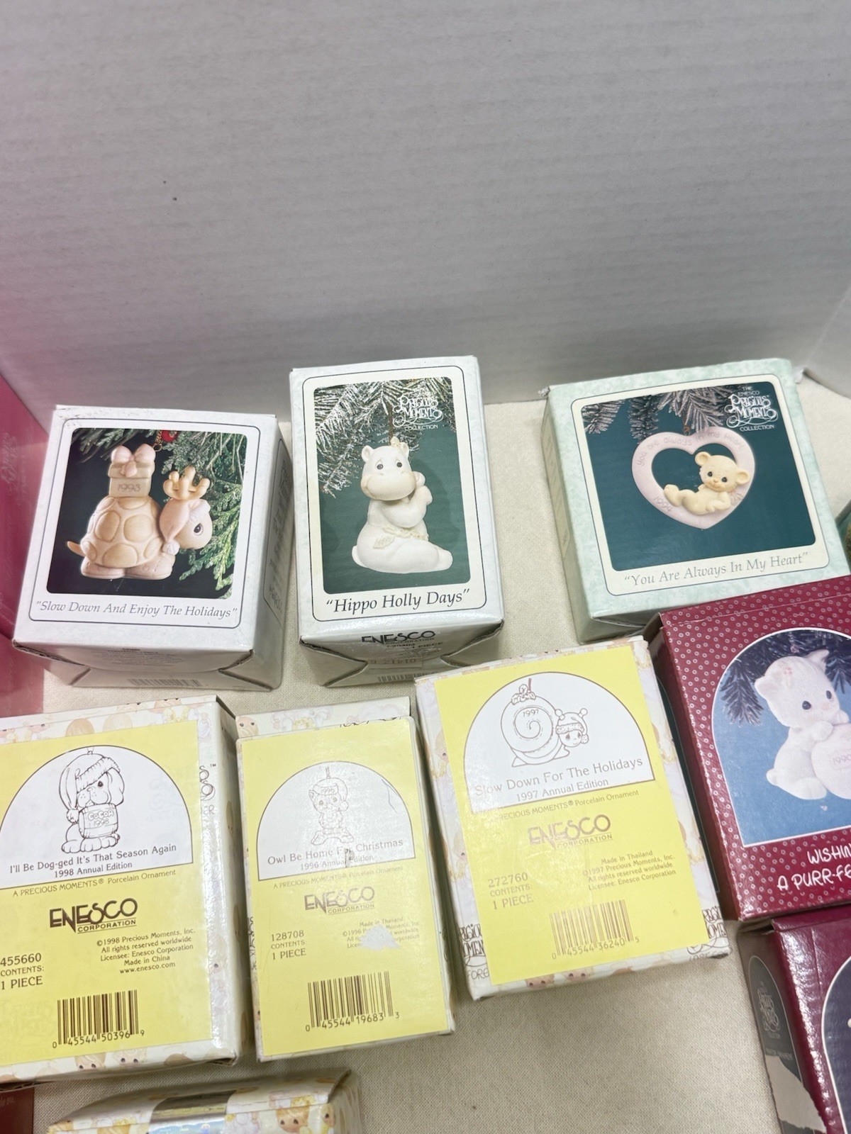 Lot Of 18 Precious Moments Figurines From the 1980′ & 1990’s To Early 2000’s