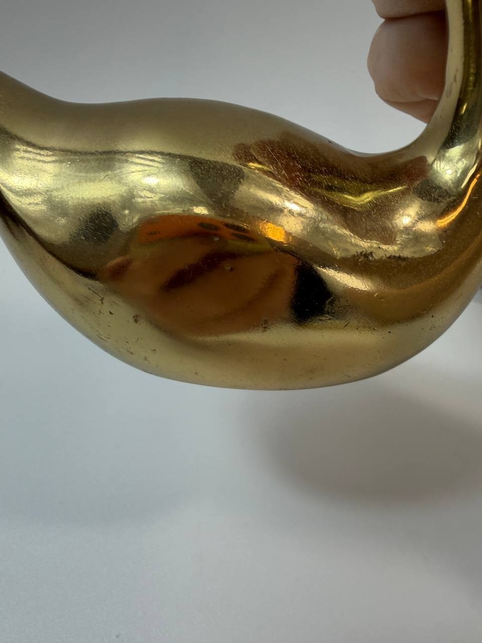 Vintage Brass Ducks Set 2 Made in Korea 1.30 lb Mid Century Decor