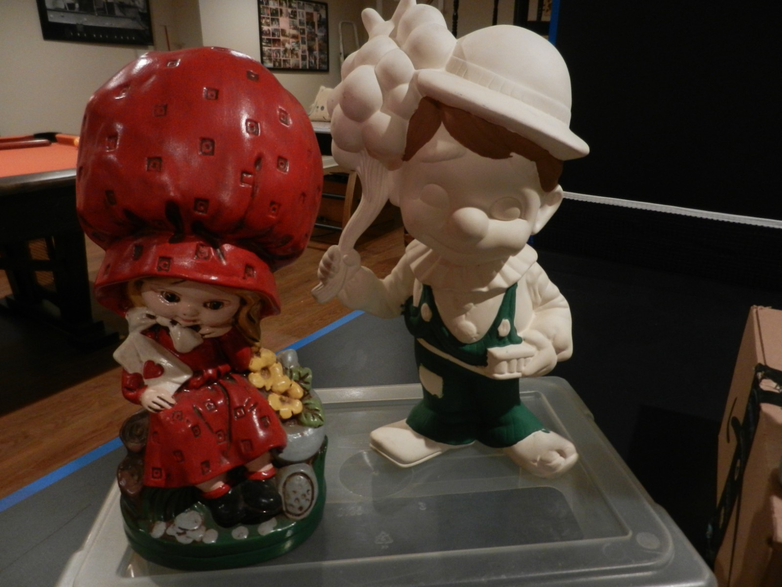 Ceramic Smiley Vtg Collection 12 pc. Lot Clown Golfer Football Basketball etc.