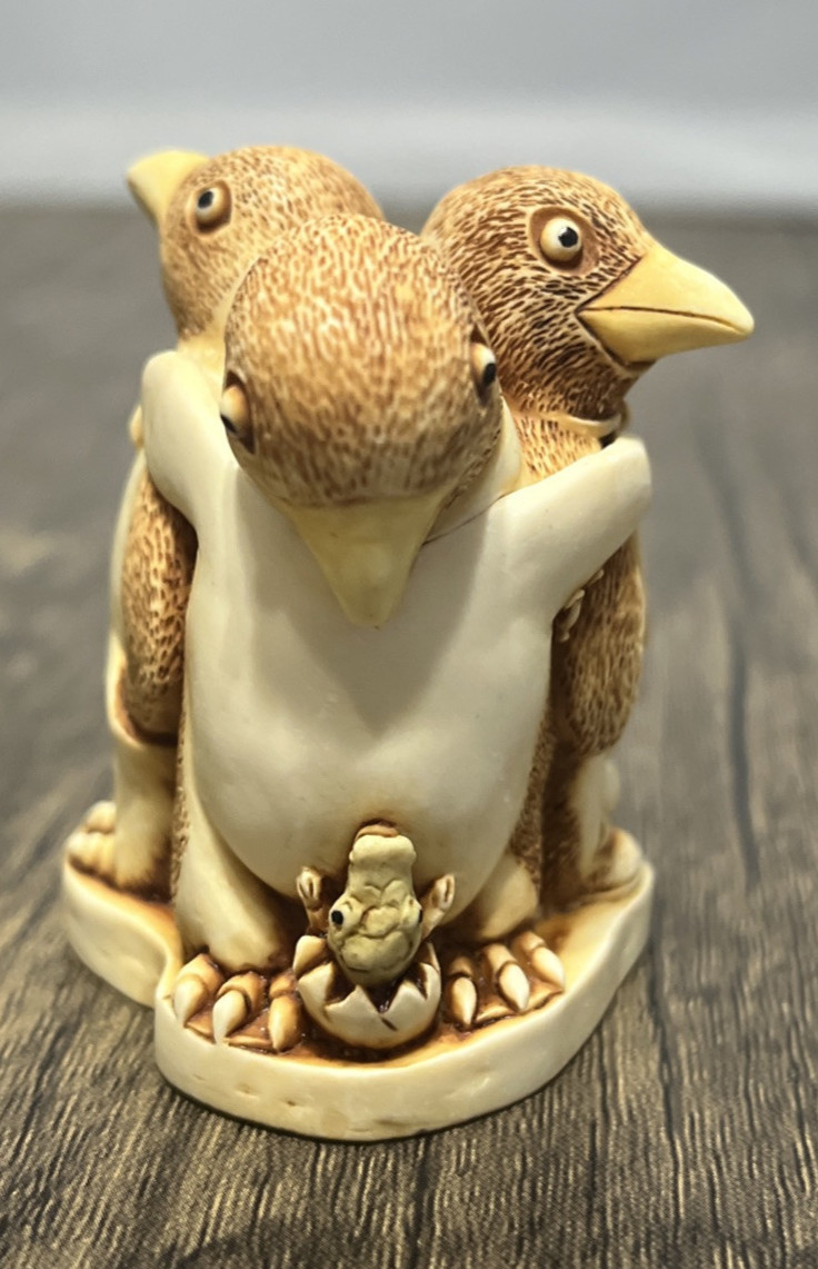 Harmony Kingdom “Unexpected Arrival” Penguins Figurine Made In The UK In 1994