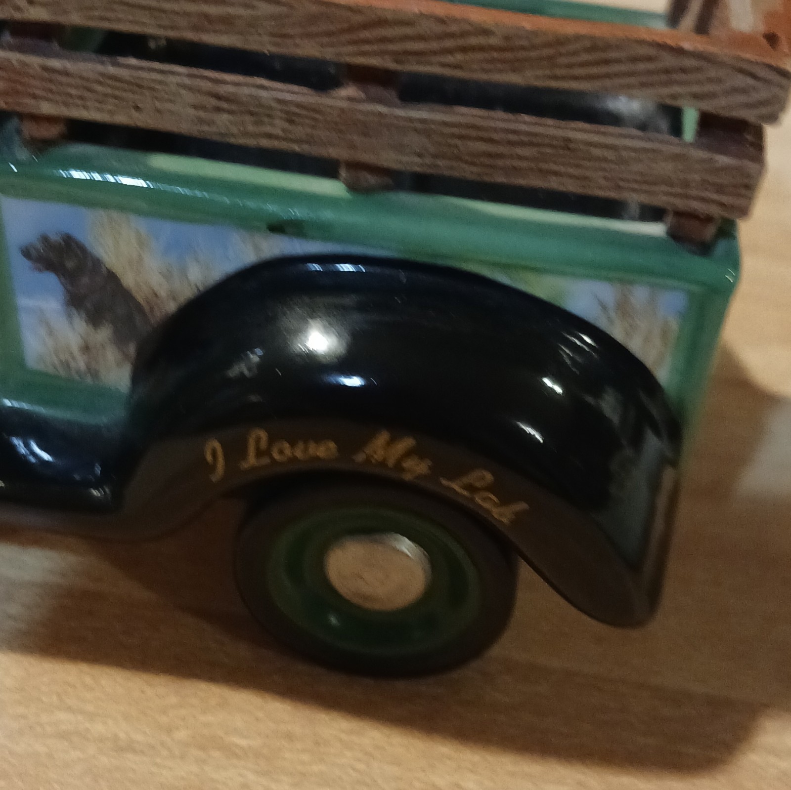 Ardleigh Elliott Millbox Lab Pickup Truck Figurine Green Music 2003 Anzalone