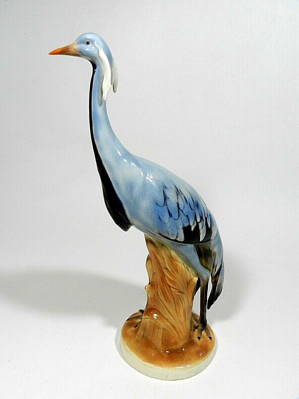 Germany Karl Ens Style Sitzendorf Dresden Porcelain Heron