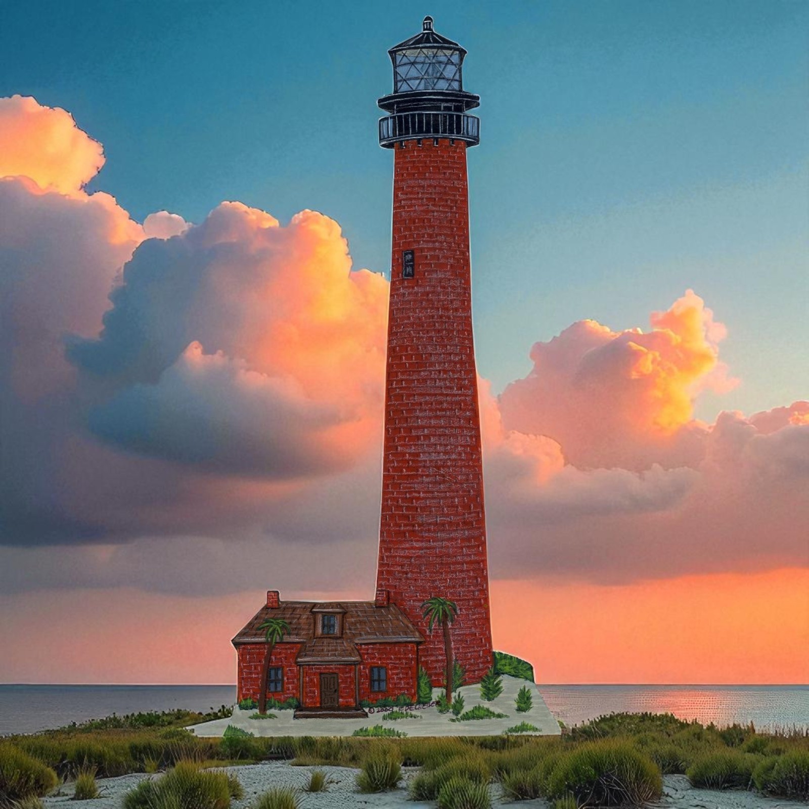 Cape Florida Lighthouse Ron Edelheiser’s Illusions Studios