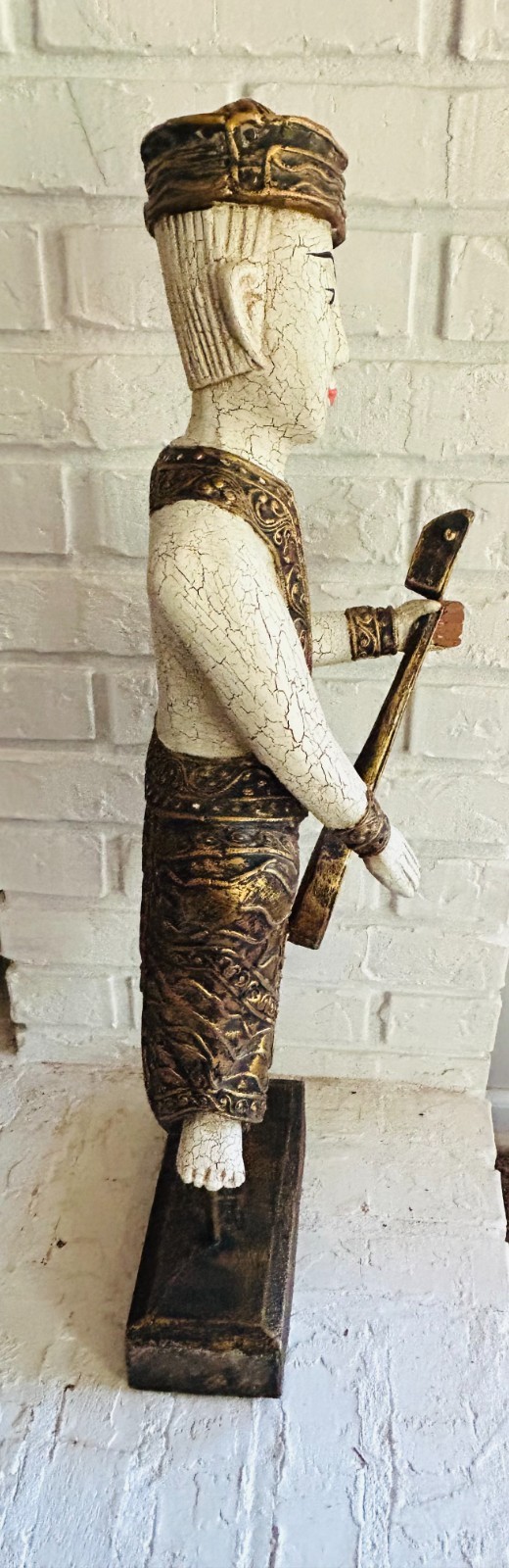 VINTAGE ASIAN SCULPTURE 28″ TALL