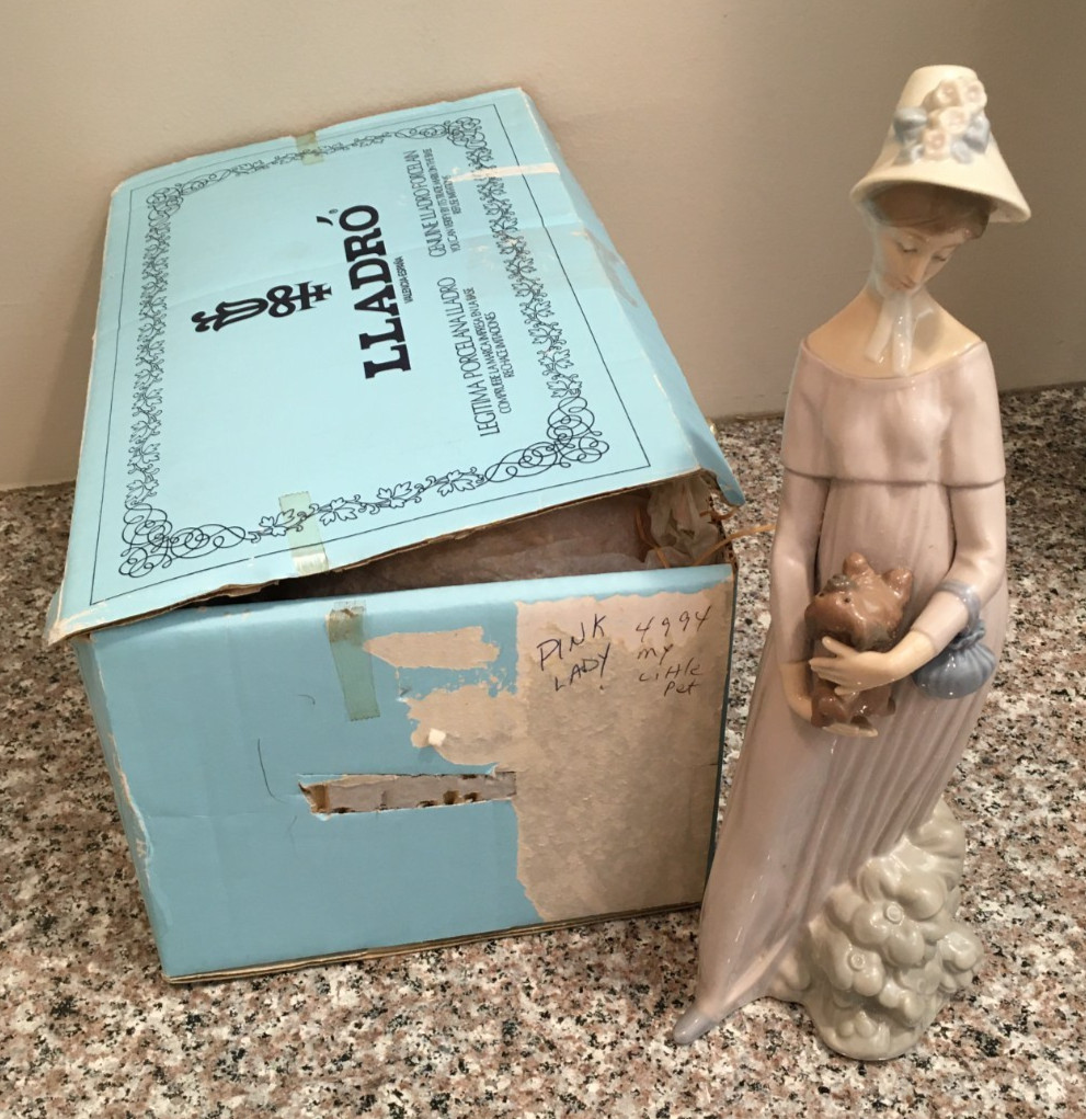 Lladro #4994 “My Little Pet” Glossy Figurine w/Original Box
