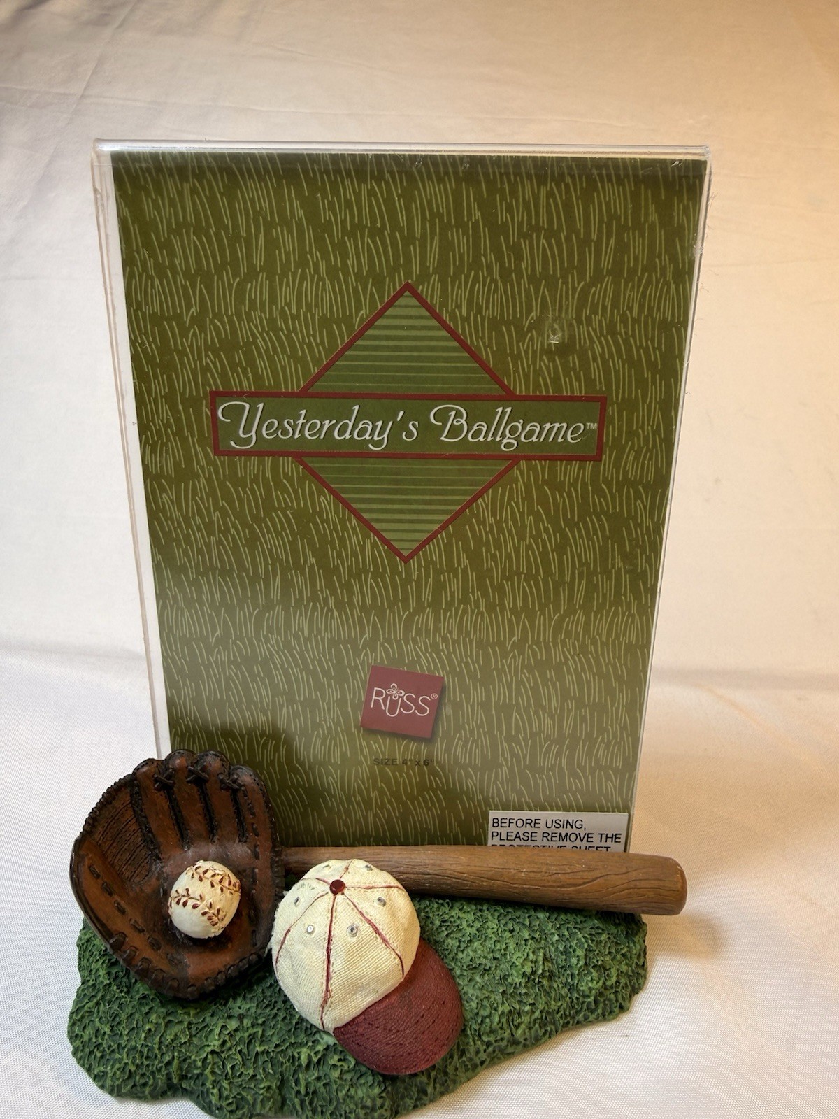 Russ “Yesterday’s Ballgame” Equipment 4.75″ Resin Figurine Baseball Russ Berry