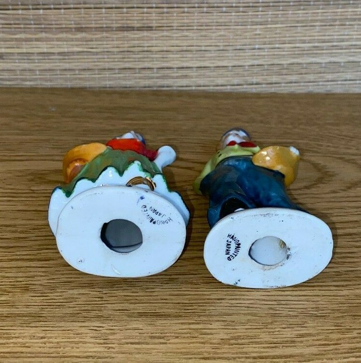 HAND PAINTED MAN AND WOMEN FIGURINES JAPAN 3.5 “