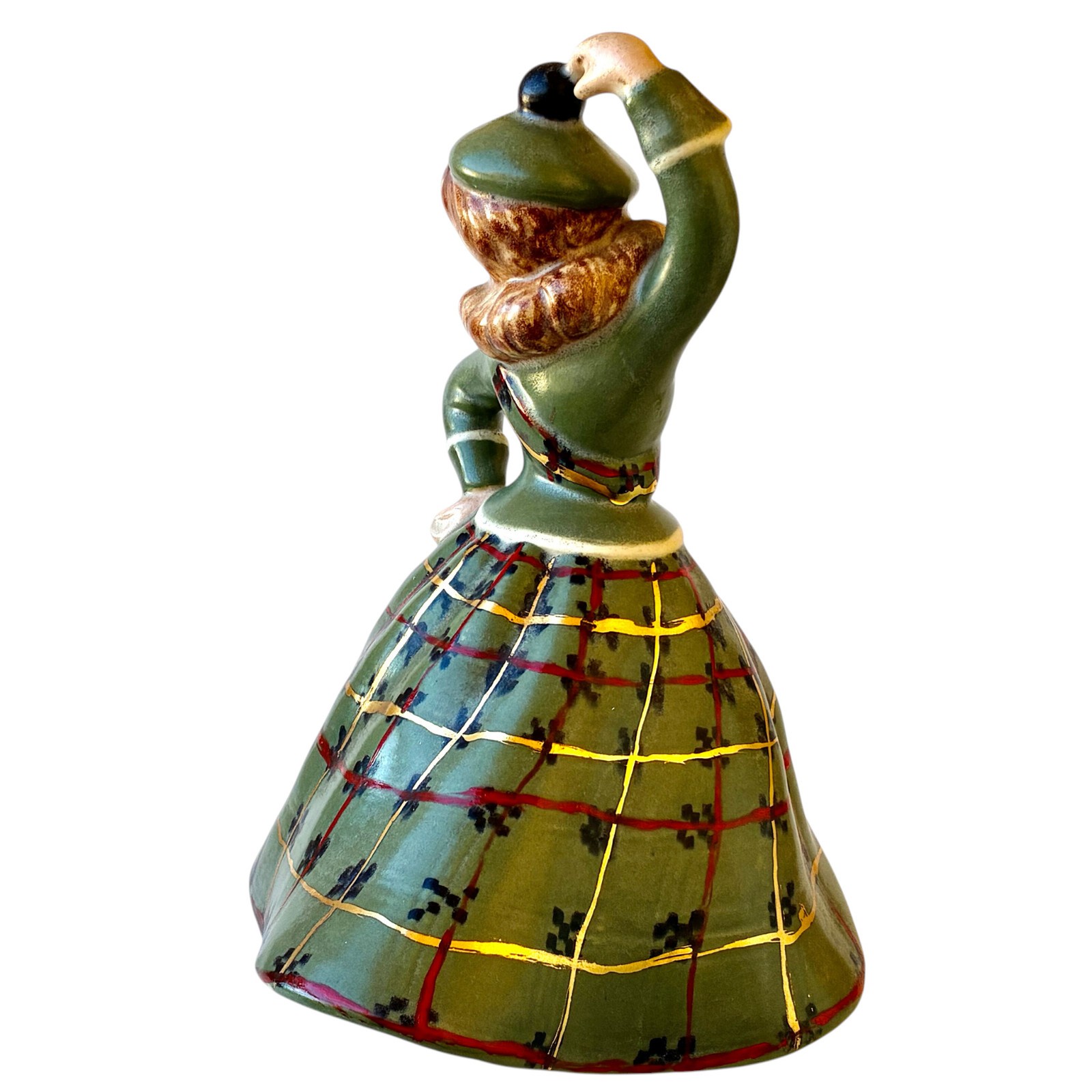 Ceramic Figurine Scottish Dancing Girl Holland Mold 7″ tall