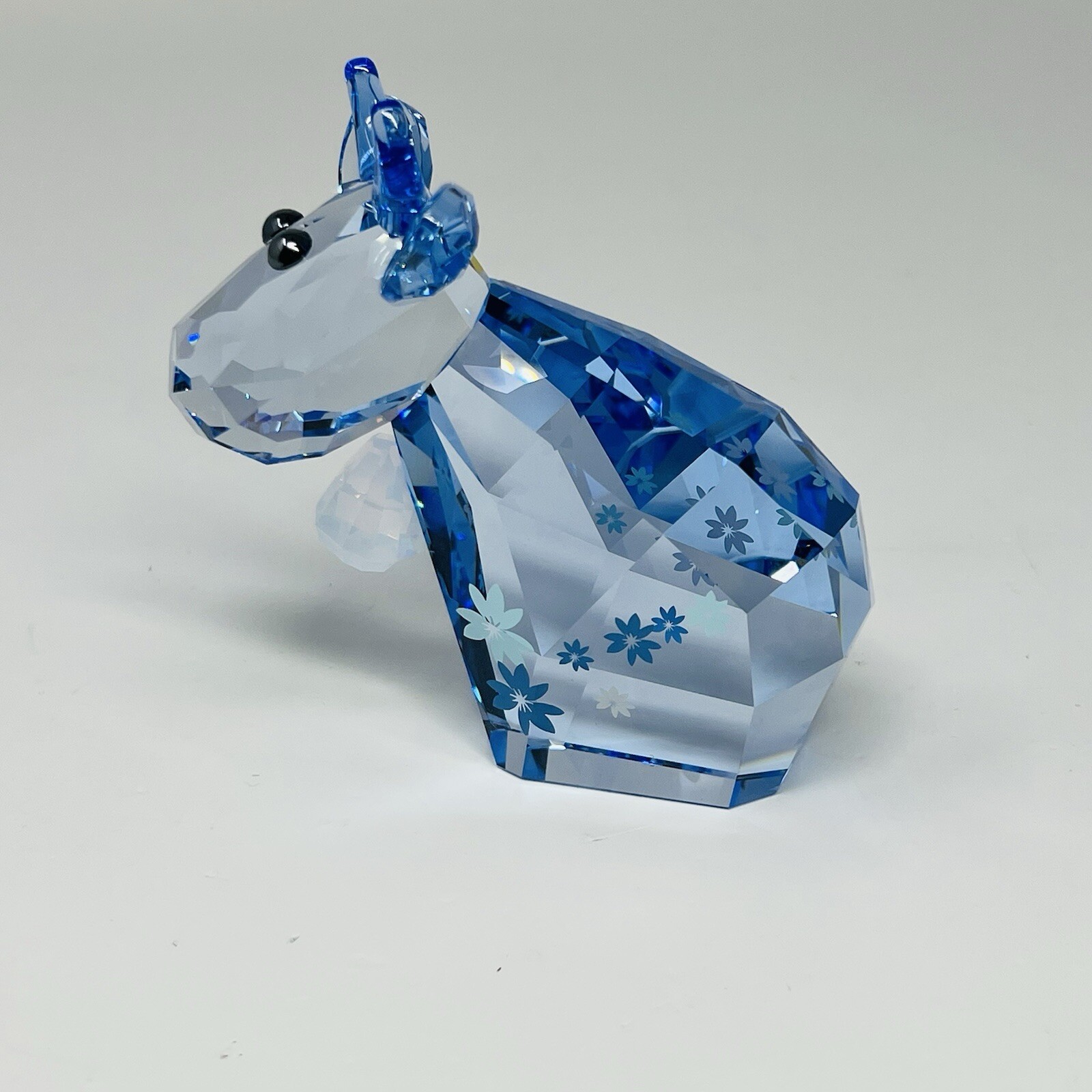 other see details Swarovski Lovlots 2012 Belle Mo Cow Figurine Light Blu G2U