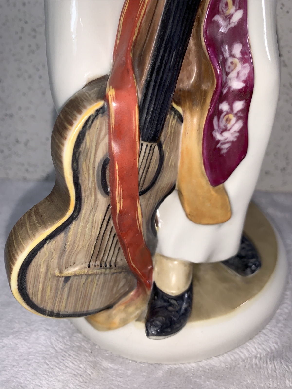 VINTAGE RARE KARL ENS PORCELAIN PIERROT CLOWN FIGURINE 1920S GERMANY 13.5 In.