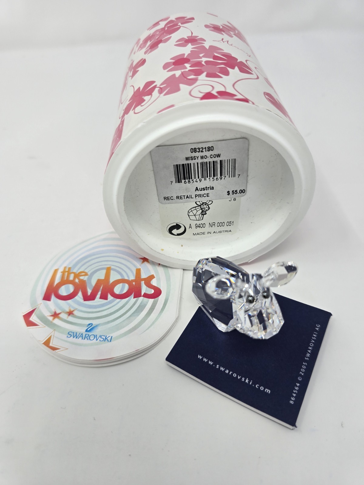Swarovski 2007 Lovelots Missy Mo *Rare* Signed By Artist Edith Mair #0832180
