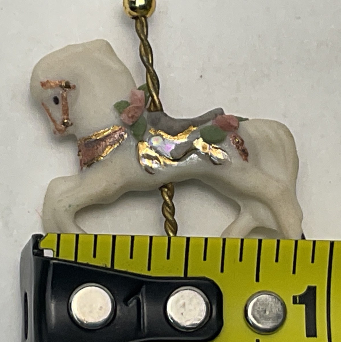 Miniature Collection Metal Chest Mouse Ceramic Carousel Horse Train Air Mail M47