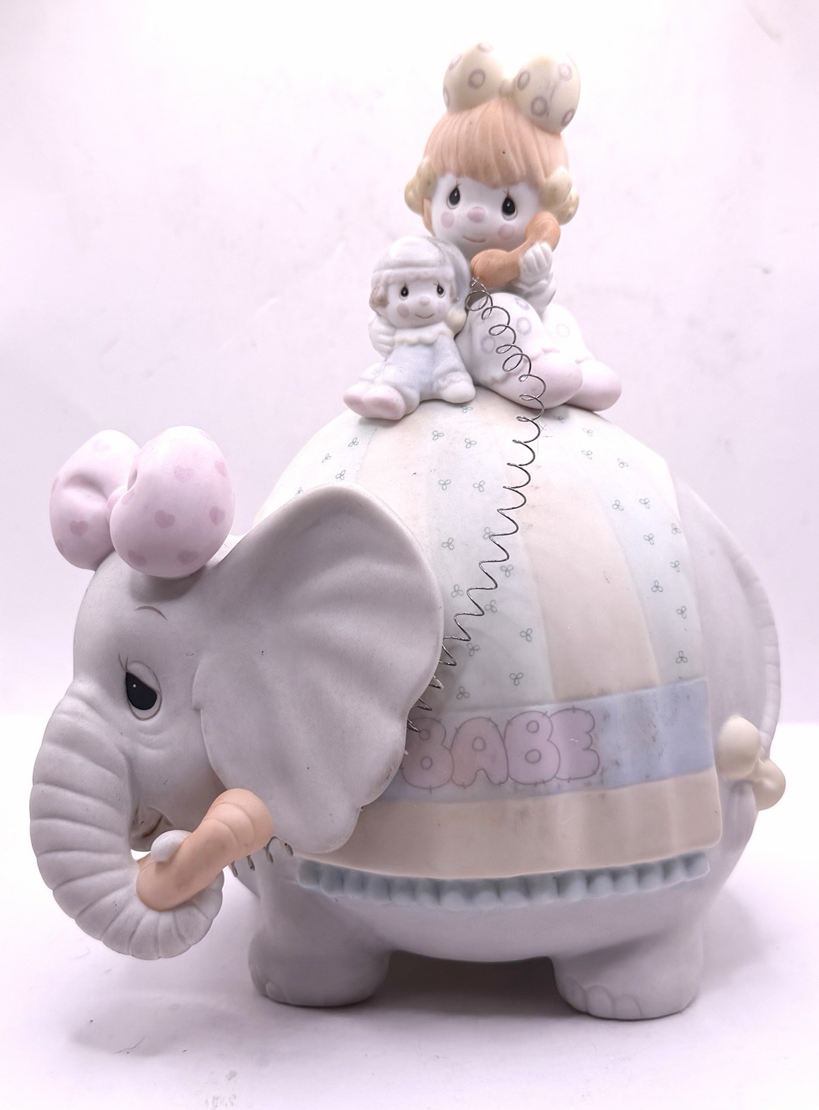 Vintage Precious Moments Let’s Keep in Touch Musical Figurine 7” x 5.5”