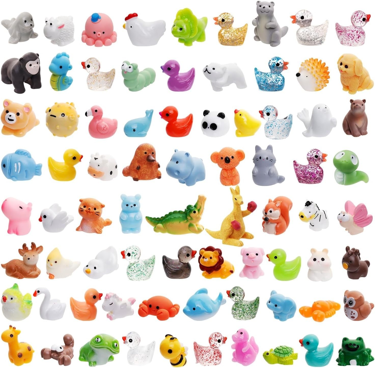 Mini Resin Animals 80 Styles for Garden Miniatures