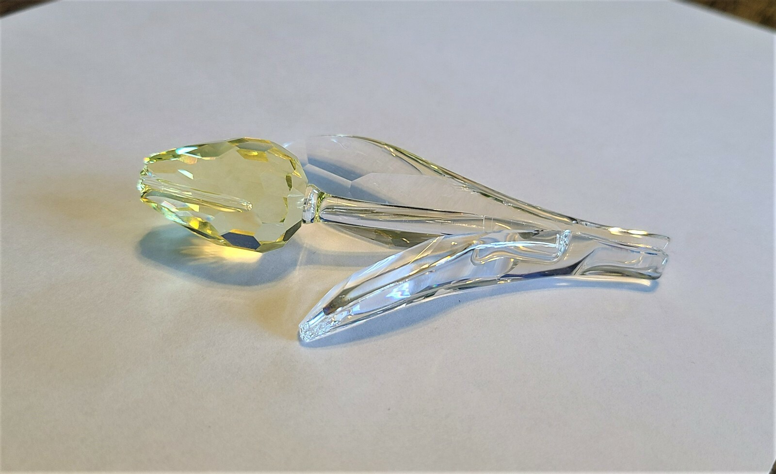 🌷 Swarovski Crystal 2004 L.E. SCS Renew Gift, Large Yellow Tulip Figurine, NIB