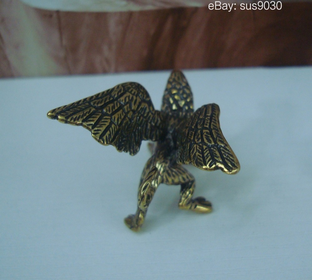 Solid Brass Strong Griffin Figurine Statue for Home Garden Decor