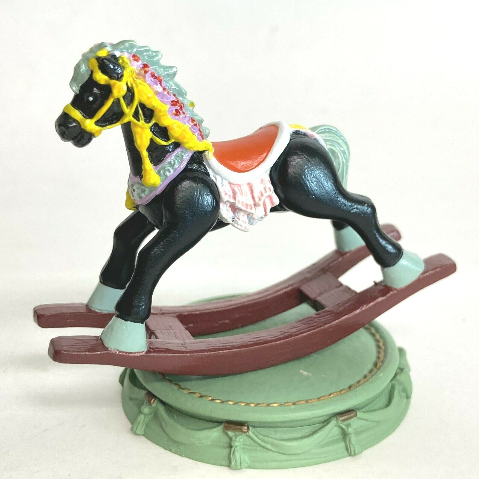 Miniature Antique Museum Bisque Doll Plastic Figure Rocking Horse Kaiyodo Takara