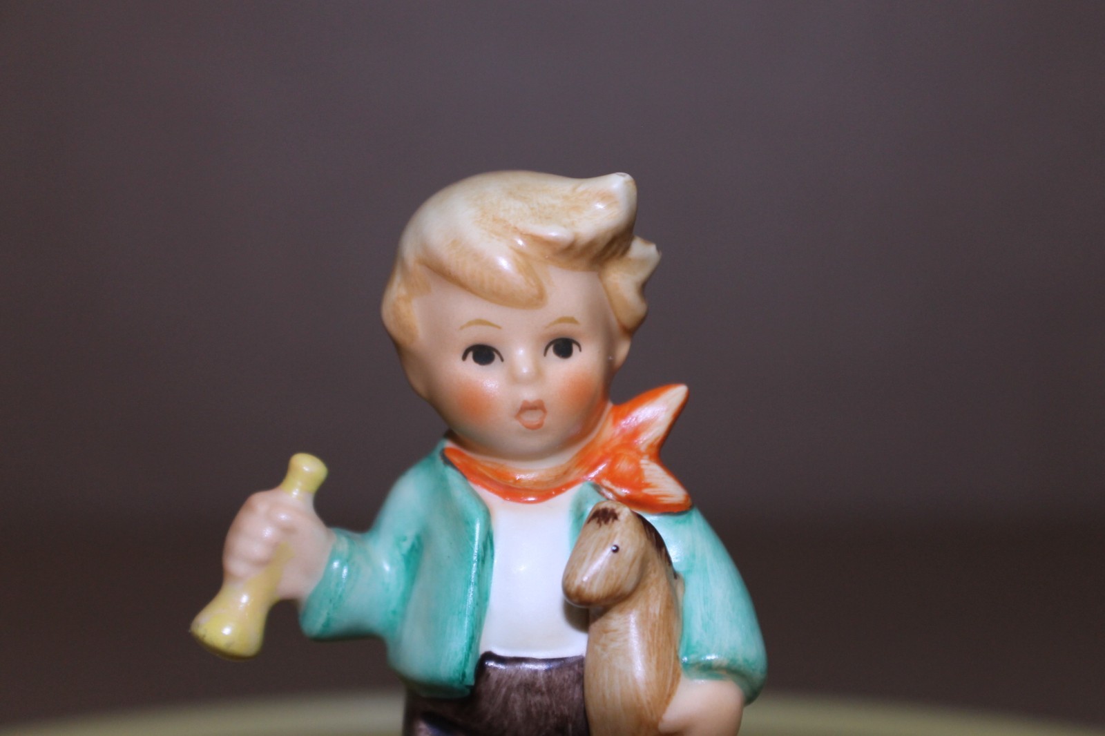 NO BASE / Goebel Hummel Boy with Horse – 2.Wahl. Factory 2nd Staff Only 1997