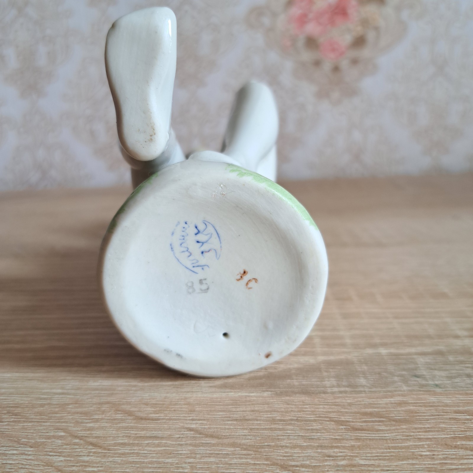Vintage Ukrainian figurine Boy with a butterfly. porcelain 1950s Polonoe