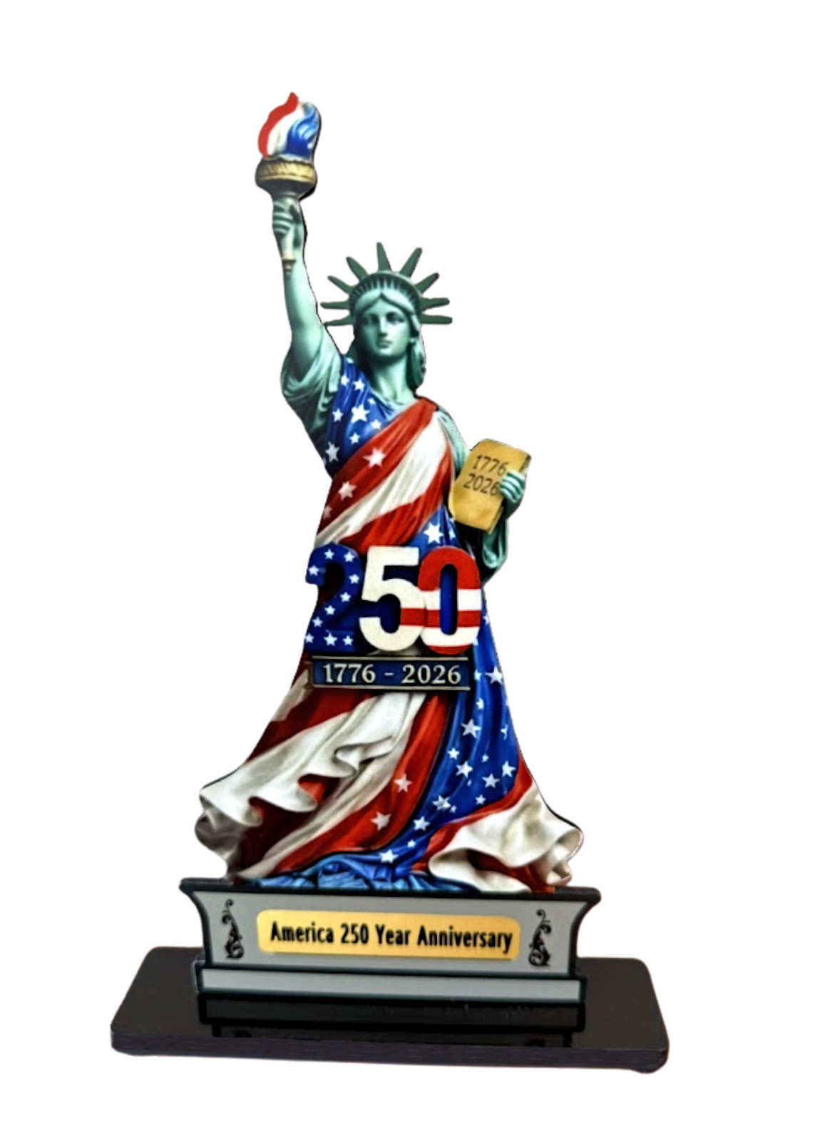 Statue of Liberty Figurine 250th Anniversary July 4th Commemorative Statuette
