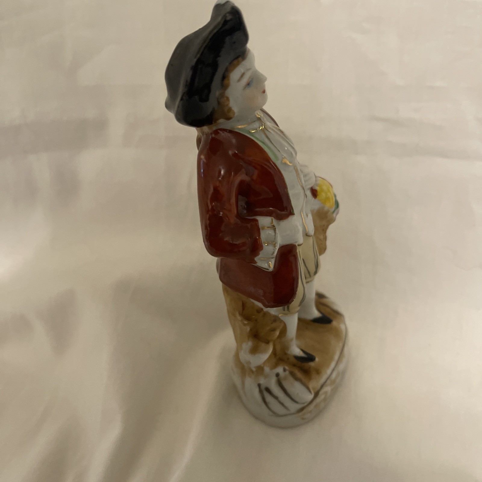 Vintage Colonial Boy Figurine made in Japan 5 1/2in tall