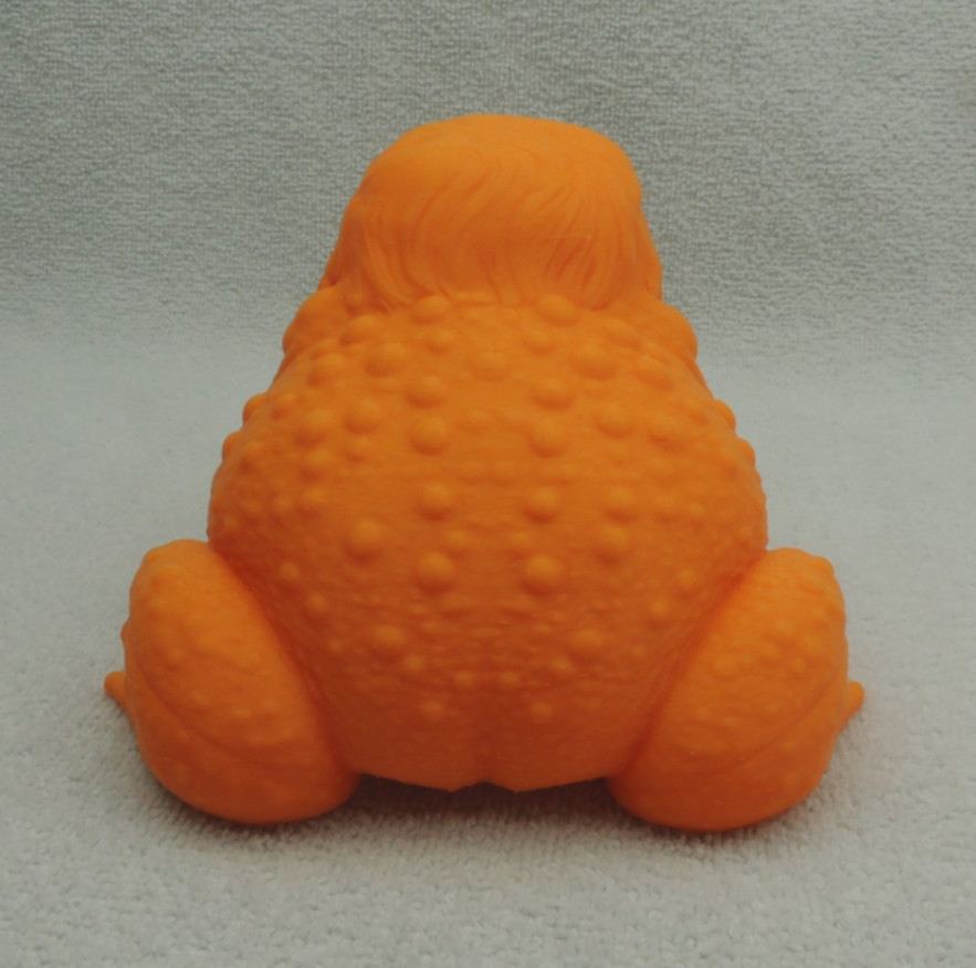 Large Trump Toad Figure 3D Printed Orange PLA Nice Detail Troad