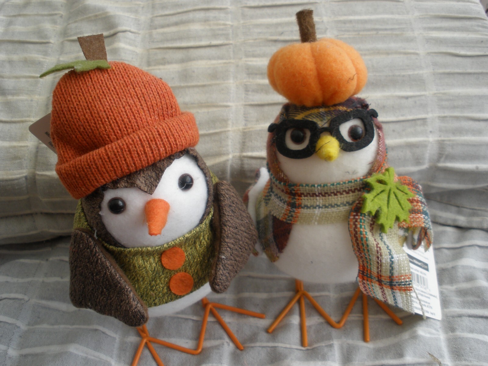 LOT 2 FABRIC BIRDS CELEBRATE FALL THANKSGIVING NWT NEW 2022 2020