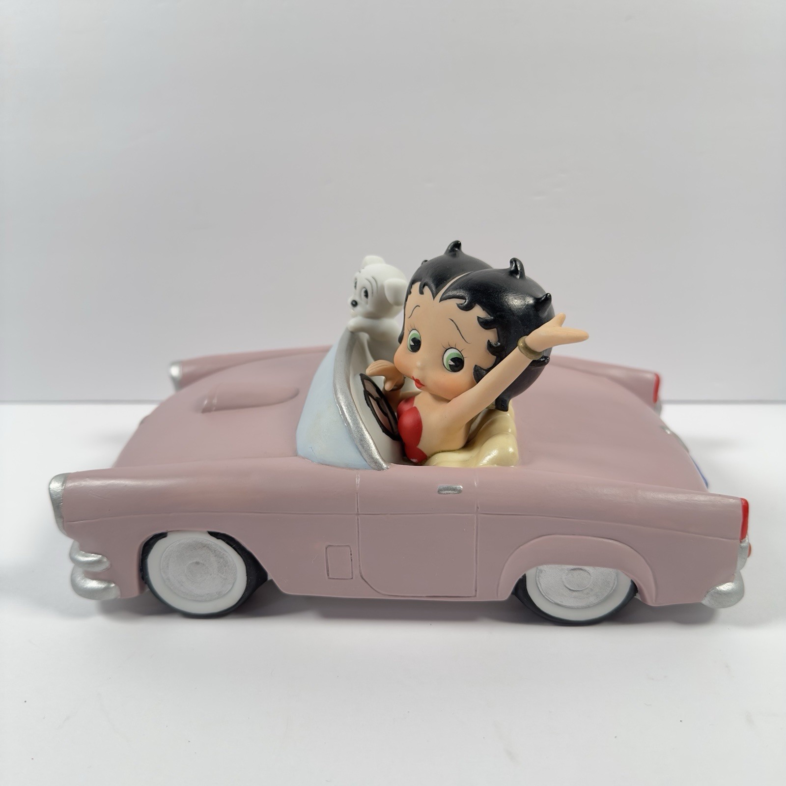 San Francisco Music Box Co Betty Boop Music Box Pink Convertible Figurine 1997